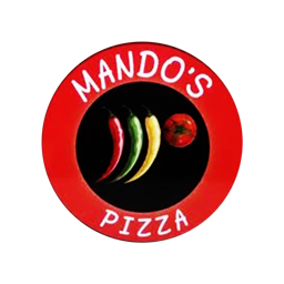 Mandos Pizza logo.